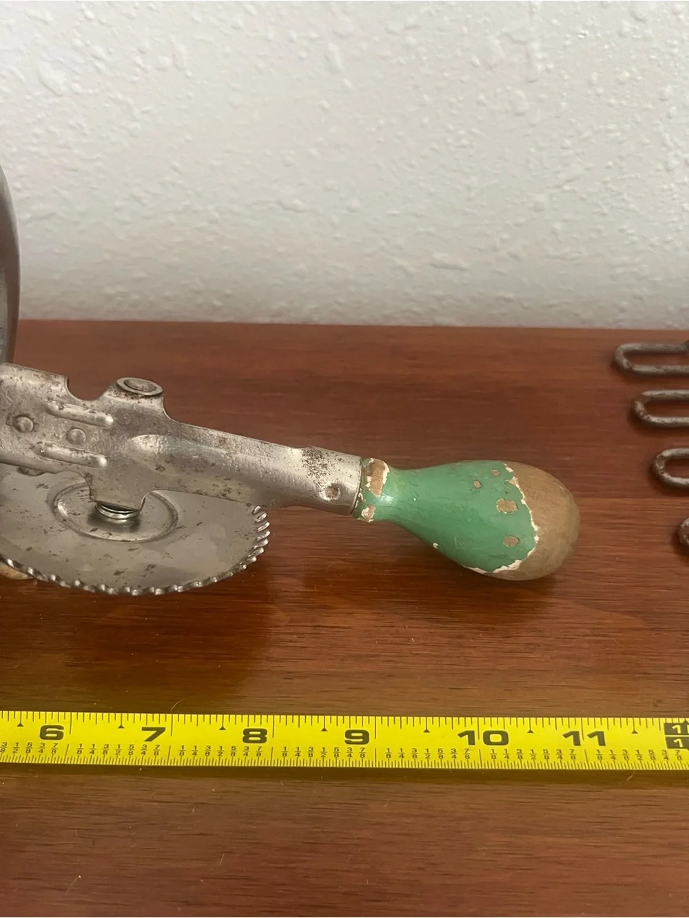 Vintage Green Hand Mixer and Potato Masher Set